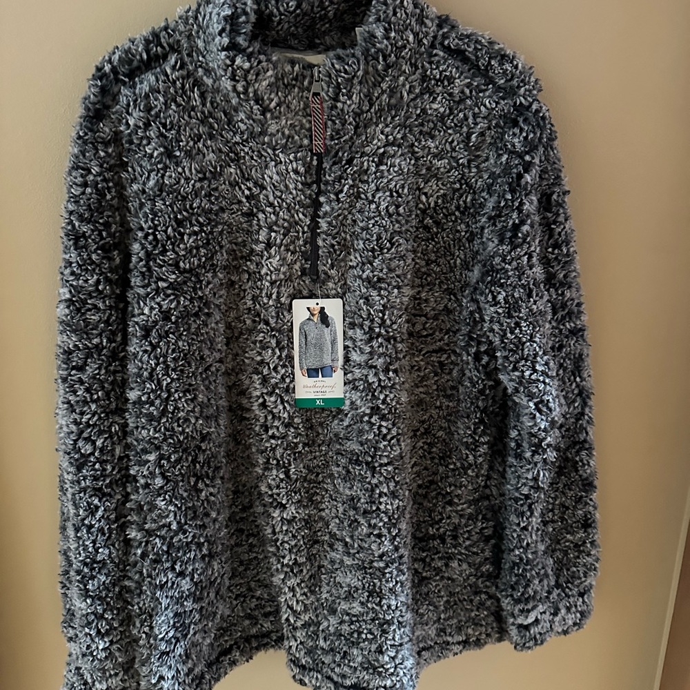 Weatherproof Charcoal Women's Sherpa Sweater